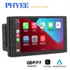 2 DIN 7 "Carplay Car DVD Radio Player Android-auto Am FM بلوتوث تعمل باللمس مرآة رابط HD MP5 لاعب USB نظام الصوت رئيس وحدة X4