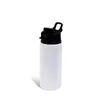 20oz sippy cup vit sublimering 600 ml vattenflaska ingen dubbel vägg vakuum barn tumlare resor mugg med halmlock