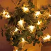 ストリングレッドストリングライト光繊維妖精のきらめきライトクリスマスツリーウェディングパーティー装飾屋外の屋外弦楽