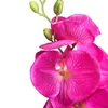Decorative Flowers & Wreaths 5pcs Fake Single Stem Moth Orchids 8 Heads Big Size Phalaenopsis Orchid For Wedding Centerpieces Artificial Flo