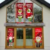 Merry Christmas Home Decorative House Flag 114cm Length Garden Yard Lawn Santa Fireplace Decor