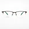 Sunglasses For Women Rectangle Titanium Eyeglasses Semi Frame Glasses Men Fashion Design