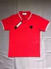 T-shirt d'extérieur pour homme Box Logo Broderie Col rond T-shirt en coton à manches courtes Polo