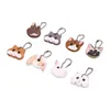 Porte-clés Belle Animaux Forme Porte-clés Silicone Cap Tête Couverture Porte-clés Coquille Mignon Bijoux Cadeau Caps Couvre KeyccapKeychains Emel22