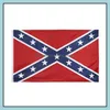 Banner vlaggen feestelijke feestbenodigdheden Home Garden Confederate Rebel Civil War National Polyester Gedrukte vlag 5x3ft 75D Drop Delivery 2021 T