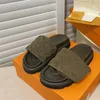 Sandalen Slipper Slides Designer-Sandalen für Damen Heels Baumwollstoff Stroh Lässige Hausschuhe Hohe Qualität