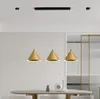 Lámparas colgantes modernas, iluminación LED colgante para interiores, color blanco y negro, isla de cocina, sala de estar, comedor, Bar, decoración del hogar, E14