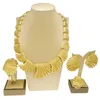 Collier de boucles d'oreilles Yulaili 2022 Bracelet de haute qualité Bracelet Bijoux Brésilile Bridal 18K Gold Plaqué