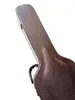 Upgrade 41 inch Dark Brown Hardshell Guitar Case Superior PU Tibric For ES Series JAZZ Acoustic Guitar