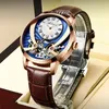 Zegarek do podwójnego turbillon biznesowe zegarki męskie Top swobodny automatyczny mechaniczny sport