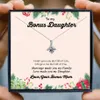 Anhänger Halskette Bonus Tochter Halskette für Frauen Model Mutter weibliches Herz Schmuck Weihnachtsgeburtstag Geschenke269p