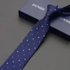 Бабочка высокого качества 2022 Fashion Men Business Formal 7 см. Клетчатая шелковая галстука свадьба для дизайнеров с подарочной коробкой