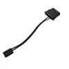 D-Type IDE 4pin hembra a 3pin Adaptador de cable de alimentación del ventilador de enfriamiento masculino 22awg 10 cm