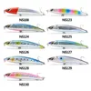 NOEBY Laser-Surface Sinking Big Pencil Ocean Boat Fishing Lure Thru-Wire-Construction 3x-Strength Hook For Tuna GT Sea Fish 220624