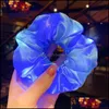 Hair Accessories Baby Kids Maternity Led Scrunchies Light Up Hairrope Luminous Elastic For Women Girls Halloween Christmas Party Drop Del