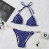 Designer Toppar Dam Badkläder Sexiga Bikinis Set Dam Sommar Baddräkt Mode Strandbaddräkt 001