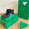 2022 Mode Women Boots Tire Botega Sturmreifen up klobig hoher Lederschuhe Kristall Outdoor Gummi Martin Chaussures de Designer Bottega p f8oi##