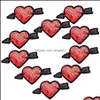 Couture Notions Outils Vêtements 10 Pcs Shoot Love Sequinedes Pour Vêtements Fer Sur Transfert Applique Sacs Jeans Diy Coudre Broderie Paillettes Goutte