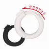 1PC Cock Ring Silicone Penis Rings Delay Ejaculation Adjustable Male Chastity Device WhiteBlack Sex Toys For Men Adult Products 220712