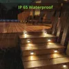 LED Solar LAMP Outdoor Step Lighting Stainless Steel Fence Light Wireless Waterproof Decorative Lights Suitable for Courtyards