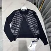 Knit short womens down jacket Fashion hombre Casual Street High Quality Brand jackets Size 1--4