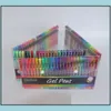 Гелевые ручки писать поставки офисная школа бизнес -промышленность 100 цветов творческий флэш -флэш -набор блеск ручки для раскраски adt Journals Din