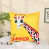 Super soft Yellow series Pillow Case Cushion cover Printed sofa car pillows cover household goods Bedding Supplies Inventory Wholesale