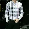 2022 Designers Mens Dress Shirts Business Fashion Casual Shirt Marques Hommes Printemps Slim Fit Chemises chemises de marque pour hommes M-4XL # 27