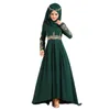 S-5XL SAUDI MUSLIM EMBRODERY UTAN SCARF WOMENS DRESS PLUS STORLEK HÖG Midja Arabia Big Swing African Islamic Clothing FY1983165