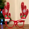 Weihnachtsbrille Glitter Party Gläser Frames Weihnachtsdekoration Kostüm Brillen für Urlaubsbevorzugungen Erwachsene Kinder 7978160