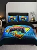 Gamepad Bedding Set with Deluxe Duvet Cover Gamer Queen King Soft Quilt Kids Bedroom