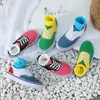 Sepatu Anakanak Baru Kanvas Kasual Klasik Bayi Perempuan Lakilaki Basket Sol Karet Antiselip Flat 220611