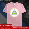 Nikaragua Country Flag T Shirt DIY Custom Jersey Fani Nazwa Numer Bawełna T-shirty Mężczyźni Kobiety luźne T-shirt sportowy 220609