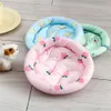 Tapis de sommeil chaud rond en velours pour lit de hamster pour animaux hamster/hérisson/écureuil/souris/rats