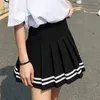spódnice z wysokiej talii kawaii harajuku spódnice kobiety dziewczyny lolita al marynarz marynarz duży rozmiar mundur szkolny 220701