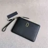 M Brand Wallet Magnetic Buckle Zipper Purse Cowhide Detachable Wrist HandBag Change Wallet Women 220721
