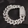 Bedelarmbanden Heren Tij Merk Dikke Armband Straat Hip Hop Ins Stijl Mode Cool Volledige Diamant Luxe Pulseiras Masculinas