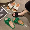 Shoes Woman Massage Slippers Butterfly-Knot Pantofle Luxury Slides Low House New Designer Rubber Flat Soft PU Basic Fashion