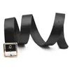 Belts Leather For Women Fashion Jeans Classic Retro Simple Square Buckle Female Pin Denim Dress Sword Goth Luxury Punk GothicBelts