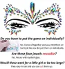Face Gems Luminous Temporary Tattoo Stickers Glitter Stickers Waterproof Face Jewels Rainbow Tears Rhinestone for Party