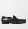 Par's Dress Leathers Shoes Flat Men klänning Business Shoe Horsebit Leather Loafers Size Thin Leathereu35-46