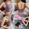 Traje de yoga Cloud Hide Sujetador deportivo sólido Crop Top Mujeres Push Up Ropa interior Sujetadores de fitness Chaleco atlético Camisa Ropa deportiva para correr Tallas grandesYoga