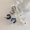 Clear Acrylic Geometric C-shaped Hoop Earrings For Women Girls Trends Hanging Earrings Party Travel Jewelry Gifts GC1302