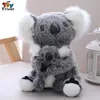 Kawaii Austrália Koala ursa brinquedos de pelúcia de pelúcia boneca mãe bebê crianças garotas infantis infantis presentes de aniversário decoração de quarto de casa