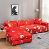 Coperture per sedie divano di divano con stampato estensore resistente impermeabile di divano a slittamento flessibile e rosso morbido non slittamento per la casa decorativa