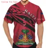 Plstar Cosmos Baseball koszulka koszulka 3D drukowana haiti niestandardowa nazwa Kobiety dla mężczyzn Casual S Hip Hop Tops 220706