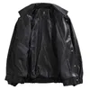 Jaqueta de couro PU Men Black Soft Soft Faux Leather Jacket Motorcycher Moda Jackets Leather Leather Bomber Saco de jaqueta de roupas L220801