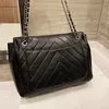 Frankreich Damen Vintage Classic Falp Taschen Chevron Line V-Stich Pre-Collection Silber Hardware Metall Umhängetasche Schultertasche Große Kapazität Luxus