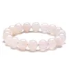 Agate naturelle pierre brins faits à la main perlé bracelets porte-bonheur pour hommes femmes élastique bracelet fête Club bijoux