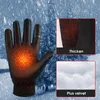Cinq doigts gants hommes écran tactile hiver imperméable coupe-vent ski froid femme chaud mode sports de plein air équitation fermeture éclair